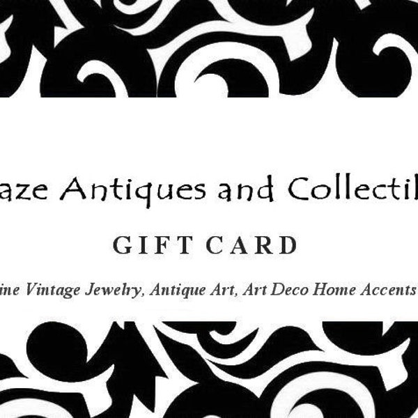 Deco Daze Gift Card | Any Denomination | Wedding, Anniversary, Birthday Gift | Art, Jewelry, Fine Art, Watches, Home Decor Gifts for Her Him