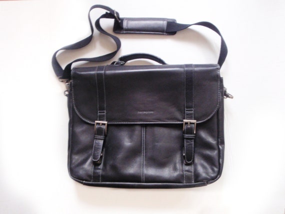 Samsonite Leather Briefcase Computer Bag, Unisex … - image 1