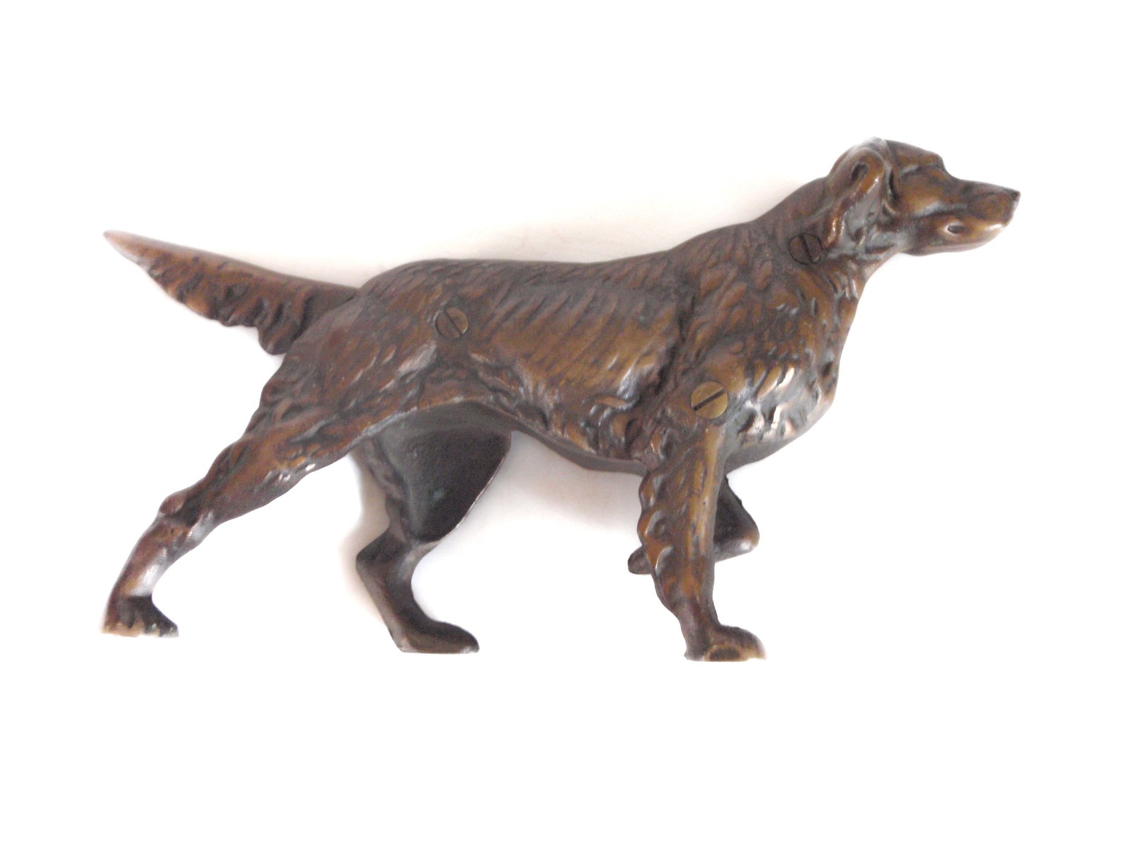 Vintage Bronze Springer Spaniel Statue or Door Stop Pointer | Etsy