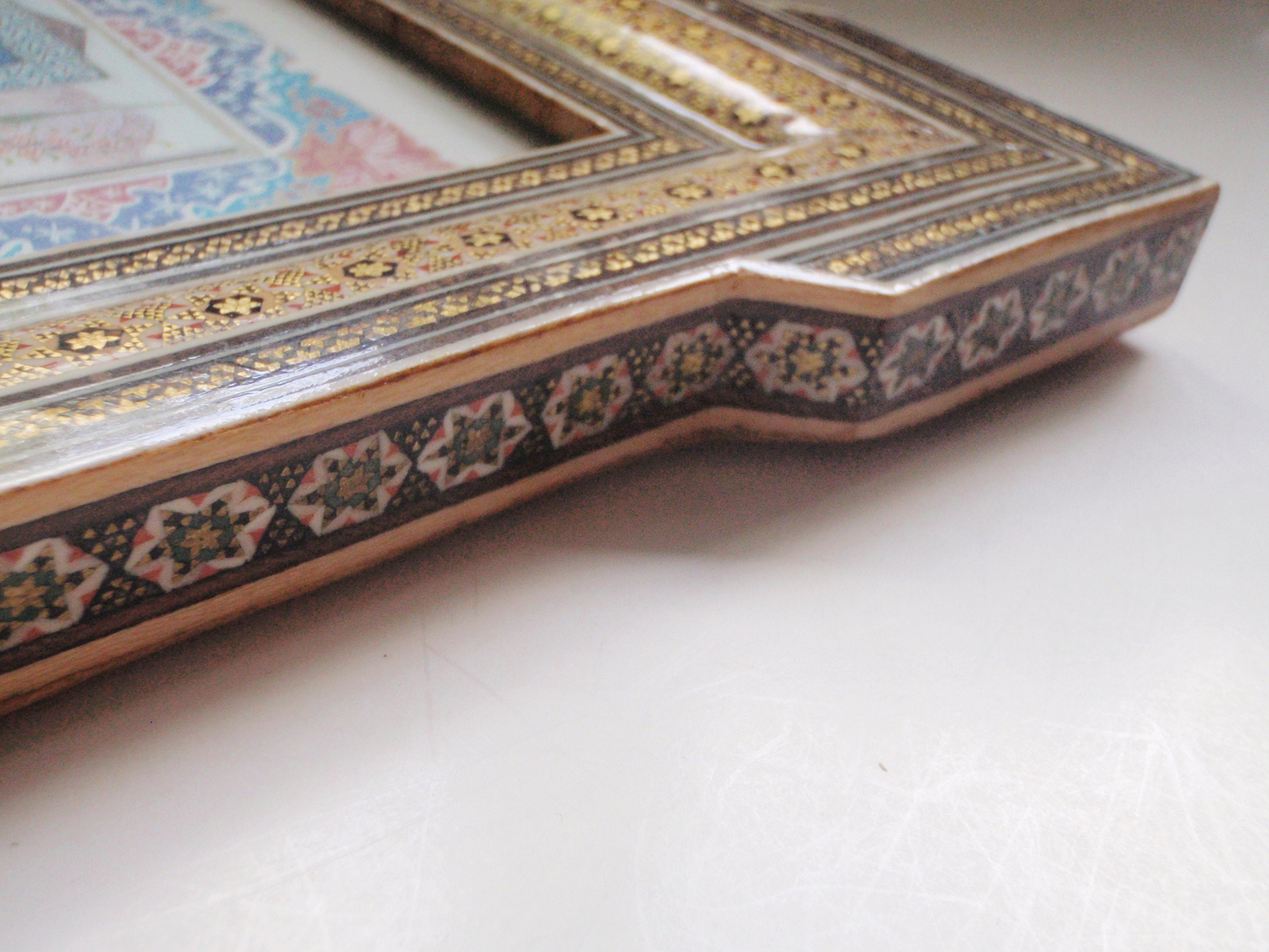 Vintage Persian Art in Khatam Frame Middle Eastern Art with Etsy