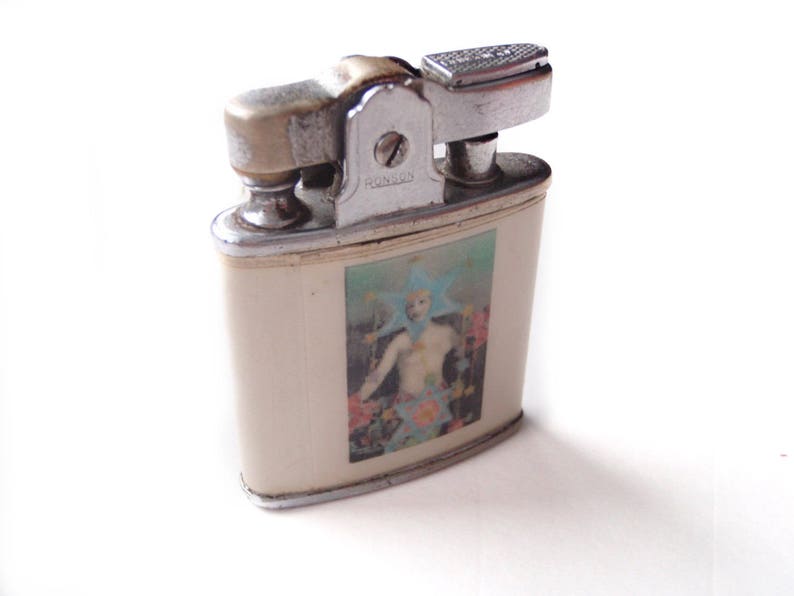 Rare 1920s Ronson Lighter Art Deco Double Sided Risque Etsy