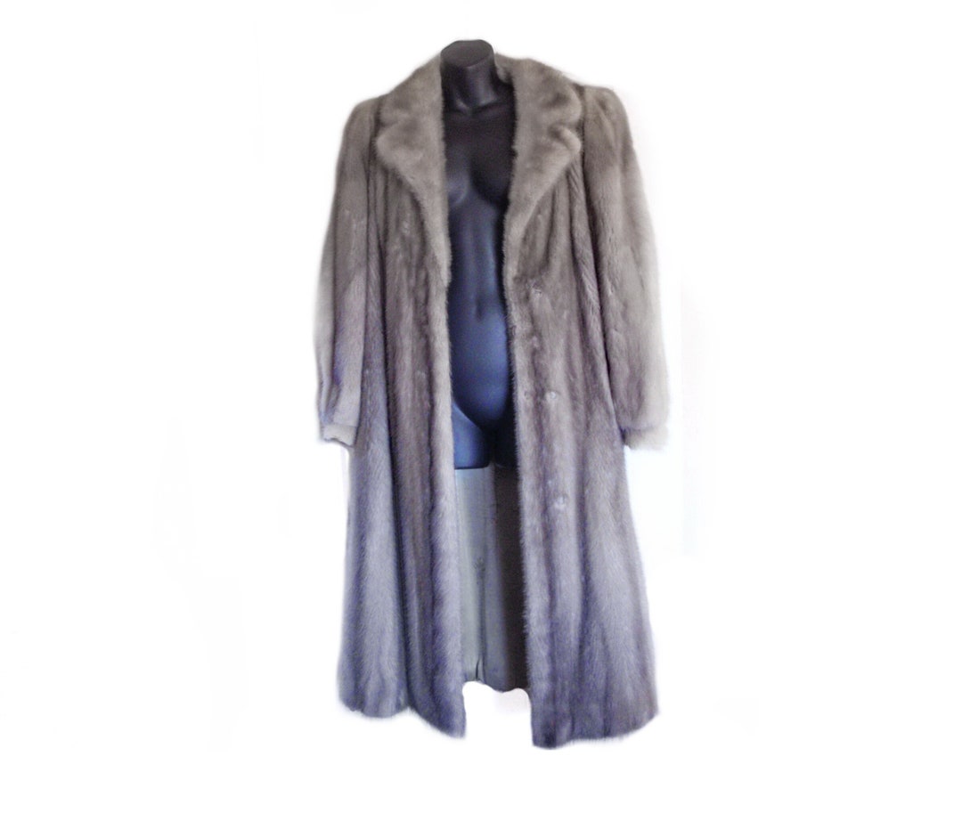 Vintage Silver Mink Fur Coat
