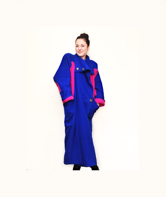 Wool Full Length Cocoon Coat Custom Made Art Deco… - image 2