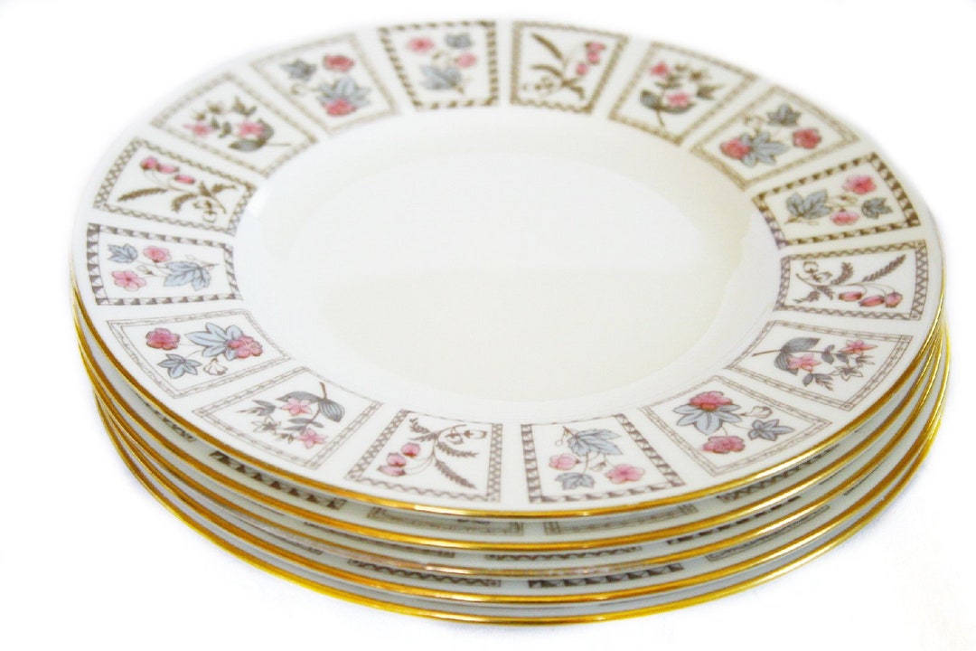 5 Minton Tapestry 10.6 Inch Dinner Plates Pattern S699 Hand Painted