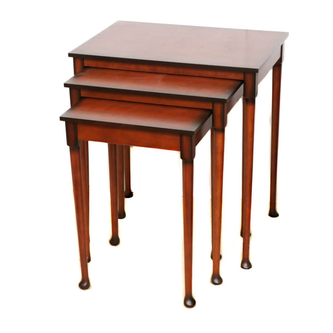 3-mahogany-nest-tables-bombay-company-vintage-mahogany-side-occasional