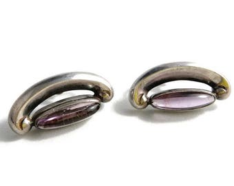 Vintage Sterling silver screw back earrings SKU-275 – germau