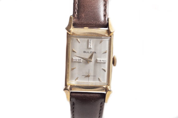 Benrus Watch 1930s Art Deco 10kt Two Tone Unisex … - image 9