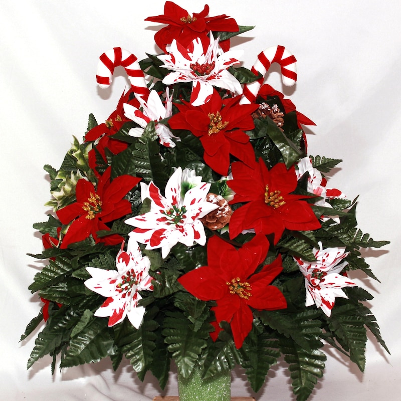 Christmas Grave Flower Arrangements - Etsy