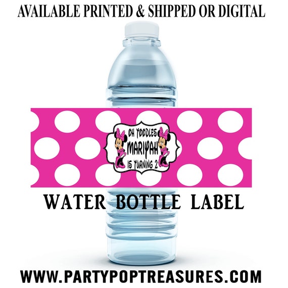 Printed water bottle - Pink/Minnie Mouse - Kids