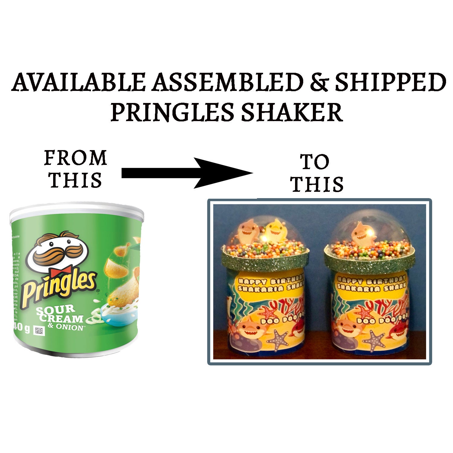 Pringles Shaker Party Favor Custom Pringles Shaker for Kids