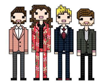 One Direction - 2015 X-Factor - Kreuzstichvorlage