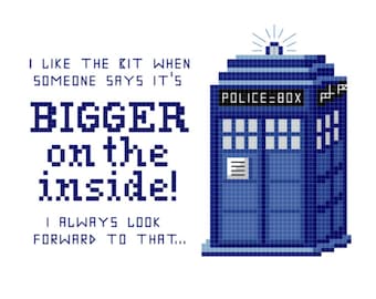 TARDIS - Kreuzstichmuster