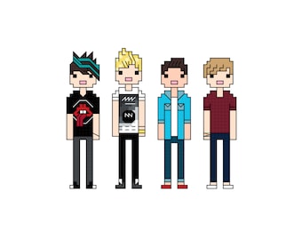 5 Sekunden Sommer (5SOS) Kreuzstichmuster