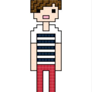 One Direction - Louis Tomlinson (Up All Night) - cross stitch pattern