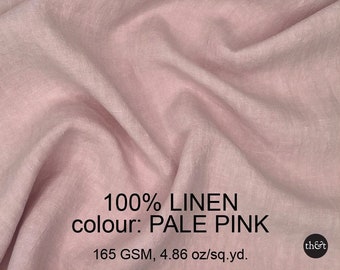 Pale Pink Linen | 165GSM | European flax sustainably cultivated