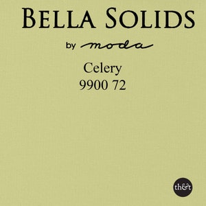 Celery | Bella Solids by Moda | Quilting Cotton | 100% cotton fabric