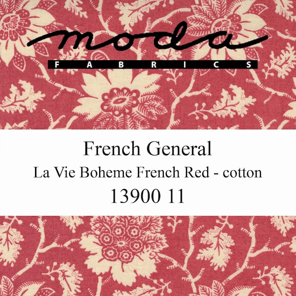 La Vie Boheme | French General | French Red | 100% cotton