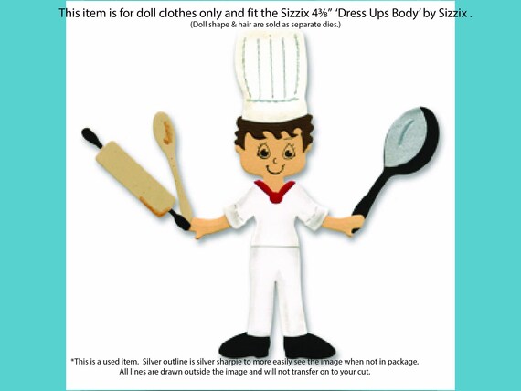 uniform dress cutting Dress Ups Chef Uniform - Sizzix Bigz Cutting Die