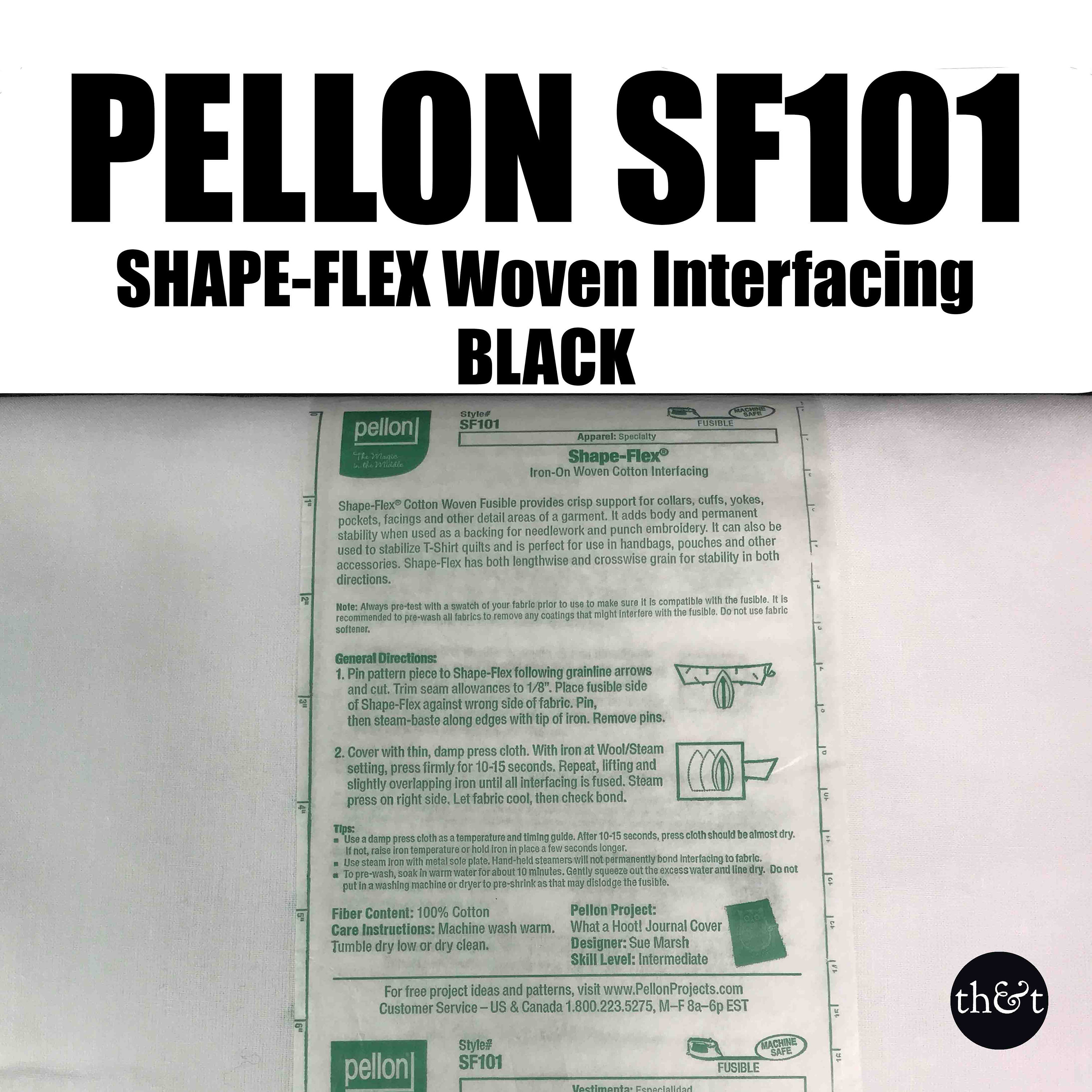 Pellon SF101 Shape-Flex Fusible Woven Cotton Interfacing - 60 x 10 yds. -  White