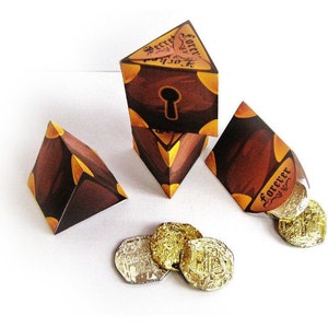 Unique Pirate Party Favors - Treasure hunt goodie box - Quality digital template - INSTANT DOWNLOAD