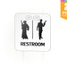 see more listings in the Restroom Signage section