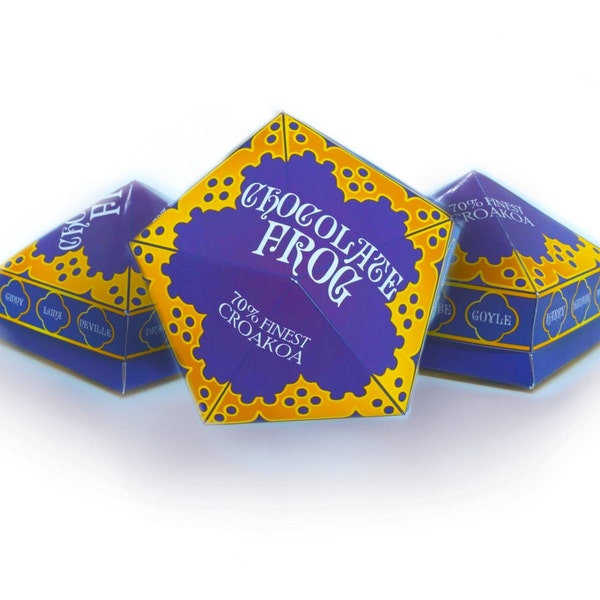 Chocolate Frog Cards Template Etsy