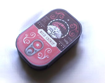 Cat Gift Box - Customizable Cat Themed Treats Tin  |  DIY printable party favor templates - instant download