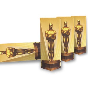 Oscars Academy Award party favor box, for Red Carpet birthdays and events (High Quality Customizable Printable PDF Pages) - INSTANT DOWNLOAD