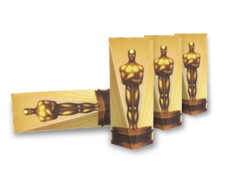 Award Night party favor box, for Red Carpet birthdays and events (High Quality Customizable Printable PDF Pages) - INSTANT DOWNLOAD