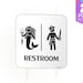 see more listings in the Restroom Signage section