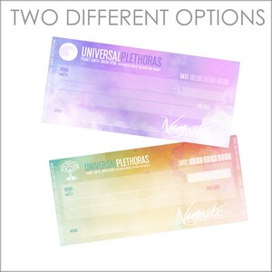 Universal Plethoras Intentional Abundance Cheques Print and fill in your next Freedom Dream Amount Instant Download image 9