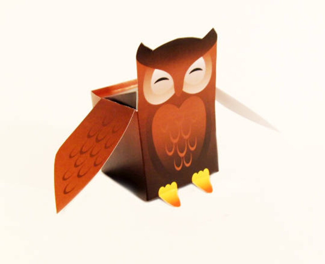 Delivery Owl Foldable Template Wizard Party With High - Etsy