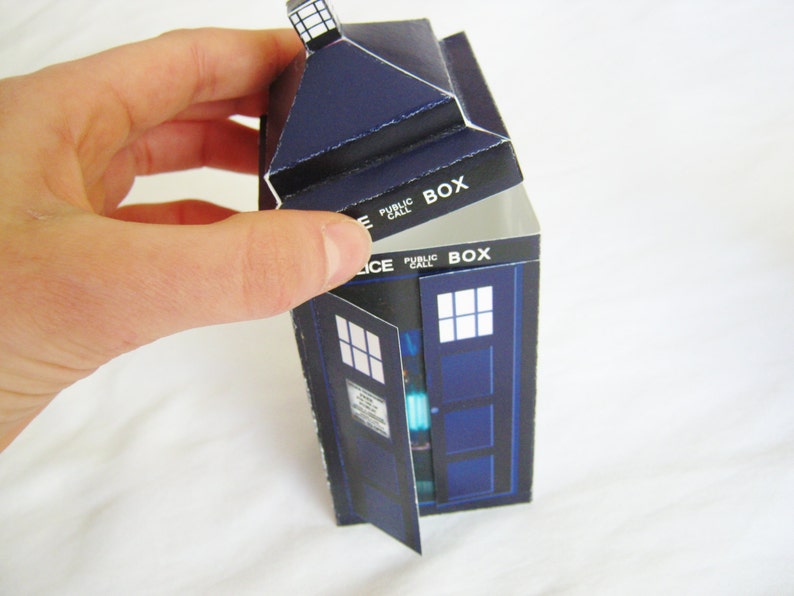 Who Police Box  Doctor Birthday Favors   Party Template  image 3