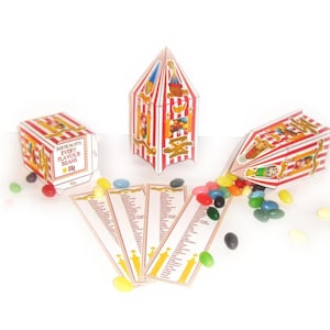 Every Flavor Bean Boxes  - Foldable Template - Wizard Party with High Quality Printable PDF Pages - INSTANT DOWNLOAD