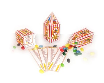 Every Flavor Bean Boxes  - Foldable Template - Wizard Party with High Quality Printable PDF Pages - INSTANT DOWNLOAD