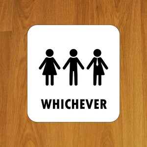 Gender Neutral Bathroom Sign High Quality Restroom Printable Template PDF Instant Download Bild 2