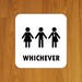 Gender Neutral Bathroom Sign High Quality Restroom Printable - Etsy