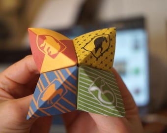 Wizard Fortune Teller - Easily print this wizarding fortune teller activity - high quality printing PDF - INSTANT DOWNLOAD