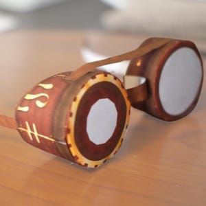 Steampunk Goggles Template | Print from home: easy to assemble for costumes, parties or props - PDF - INSTANT DOWNLOAD
