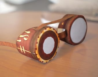 Steampunk Goggles Template | Print from home: easy to assemble for costumes, parties or props - PDF - INSTANT DOWNLOAD