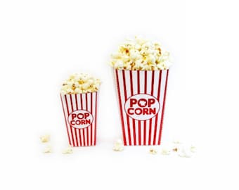 Movie Night Popcorn Boxes (High Quality Printable PDF Pages) - INSTANT DOWNLOAD