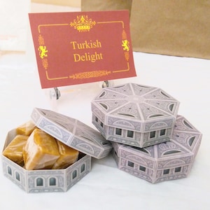 Turkish Delight Box Template - High Quality Printable PDF Pages - INSTANT DOWNLOAD