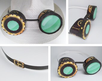 SteamPunk Goggles, gear hat decor, party template - high quality printable PDF - INSTANT DOWNLOAD