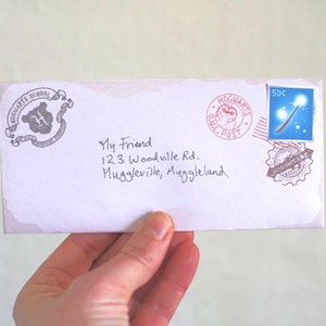 Acceptance Letter Invites - Includes Wizard Stamps & Wax Seals   |   Digital Prints  |  4 page PDF Template - INSTANT DOWNLOAD