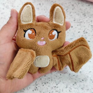 Brown Palm Bat Plush Mini Kawaii Pastel Goth Plushie Handmade Mini ...