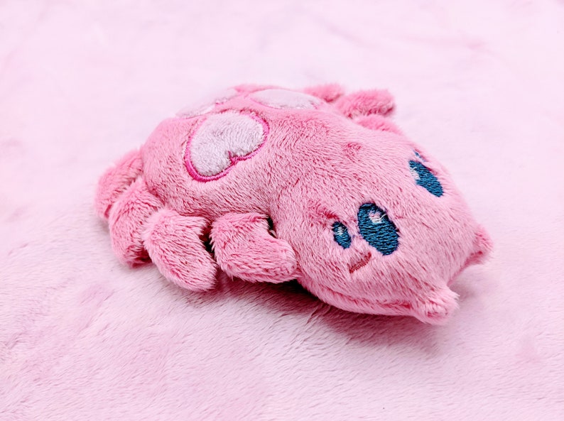 Preorder Pink Palm Sized Mini Kawaii Spider Plush Pastel Goth Etsy