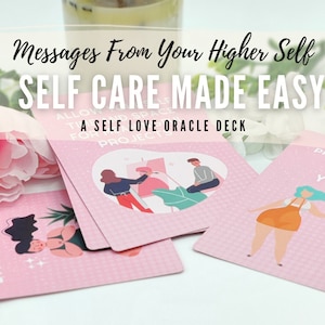 Self Care/ Self Love Cards | Journal and Reflection Tool |  Messages from your Higher Self Deck | 56 Card Oracle Deck