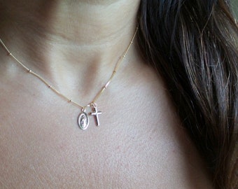 Cross Choker - Gold Renaissance Double Layer Cross And Pendant Necklace Cross Choker - Gold Renaissance Double Layer Cross And Pendant Necklace