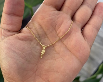 Crucifix Cross Necklace / 14k Gold Crucifix Cross Necklace / Passion Crucifix / Small Crucifix Necklace / Communion / Confirmation /Baptism