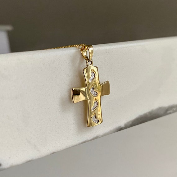 Baby Girl Cross Necklace For Baptism - Temu